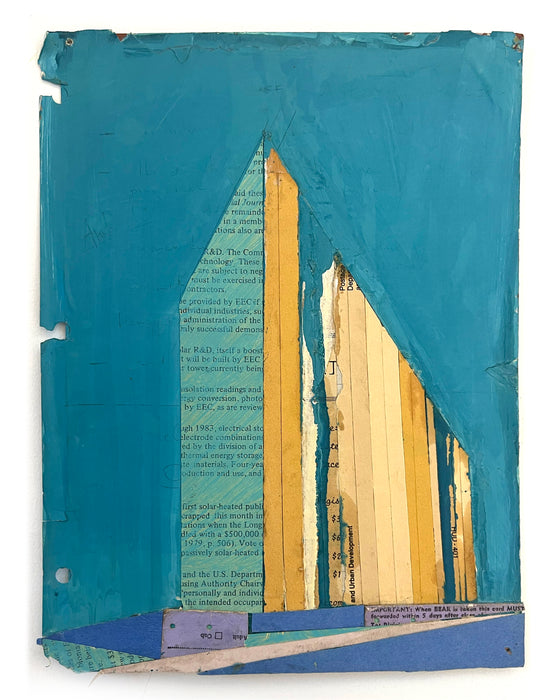 Abstract City Teal Original (Physical) Art