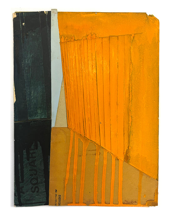 Abstract City Orange Narrow Original (Physical) Art