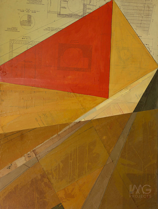 Abstract City Red Triangle (Digital Download)