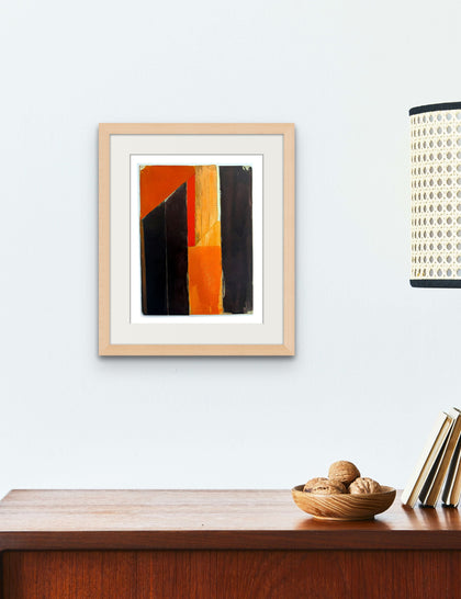 Abstract City Orange Original (Physical) Art