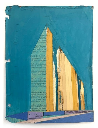 Abstract City Teal Original (Physical) Art
