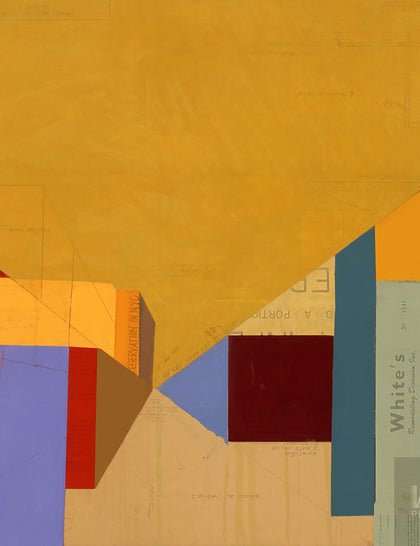 Abstract City Ocher Sky (Digital Download)