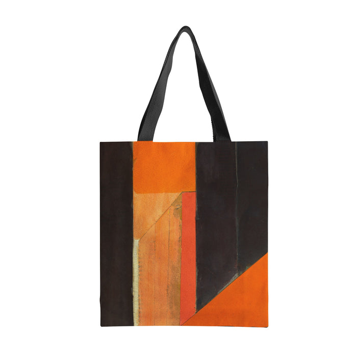 Abstract City Orange Tote Bags