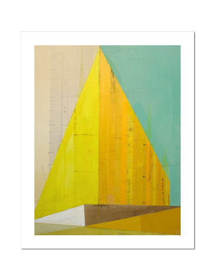 Abstract City Gold Hahnemühle Photo Rag Print