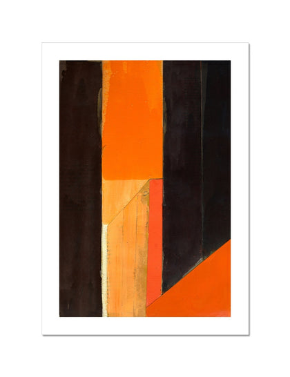 Abstract City Orange Hahnemühle Photo Rag Print